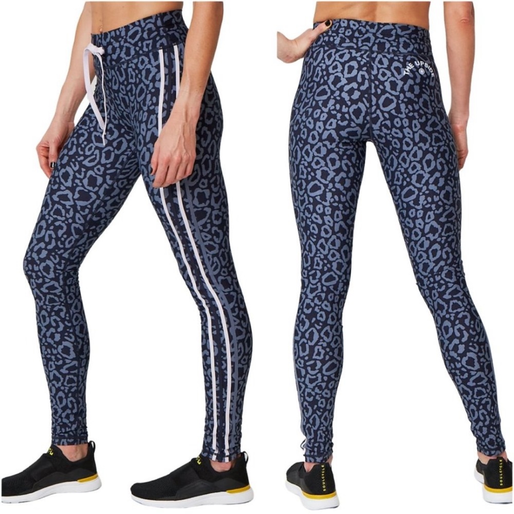 The Upside Leopard Drawstring Leggings in Size 8.